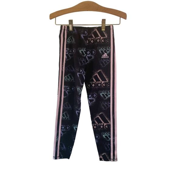 ADIDAS Girl’s Monogram Leggings / Size: 6X - Picture 1 of 10